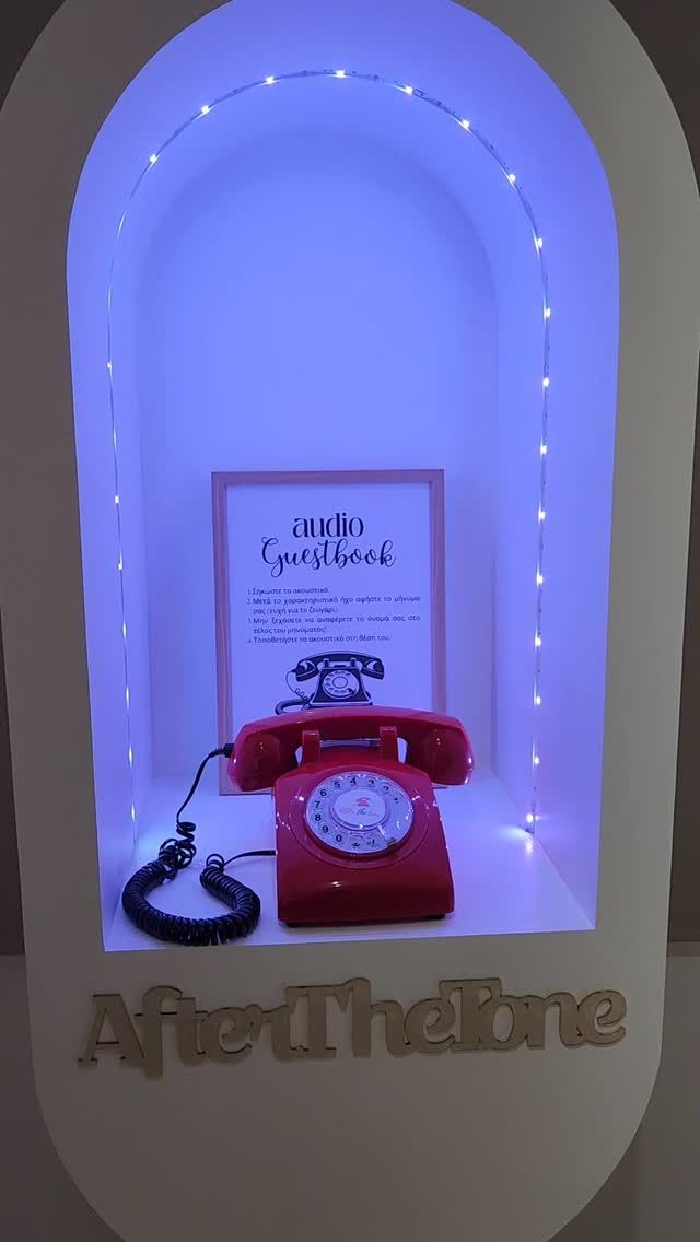 Audio Guest Book stand with led light...